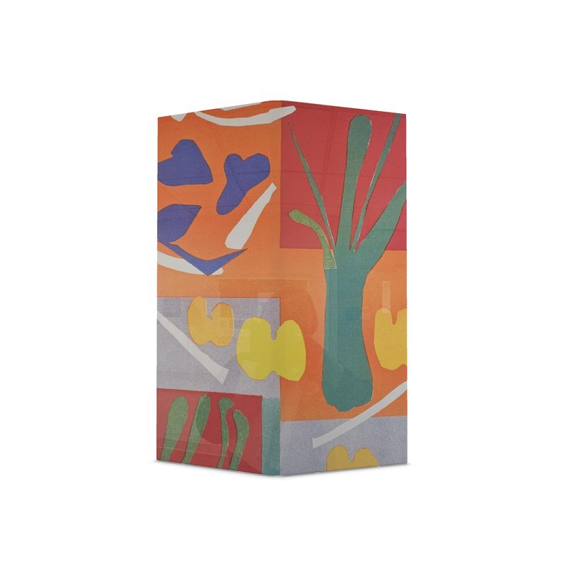 Rich and Rich Orange Abstract Designer Folding Screen with vibrant modern art pattern