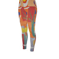 High waisted black leggings with sculpting fabric and full length fit