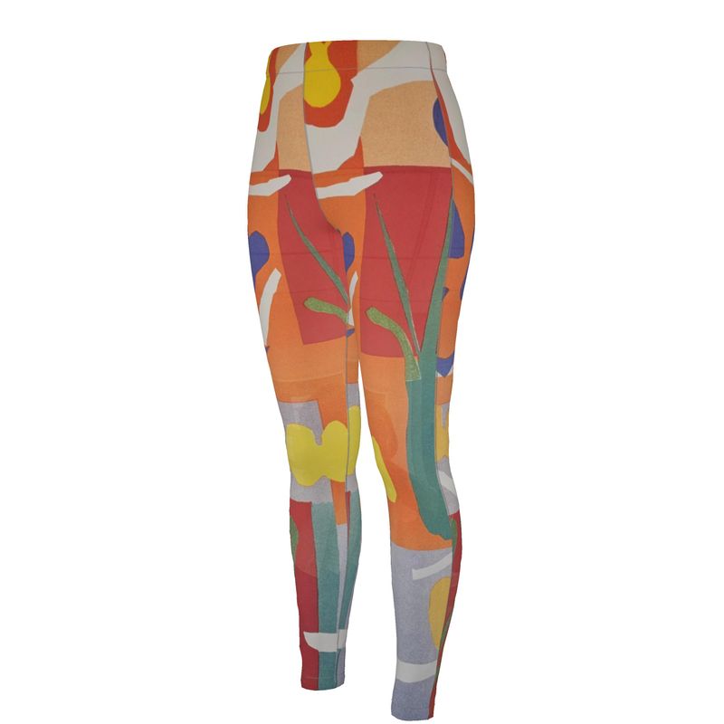 High waisted black leggings with sculpting fabric and full length fit