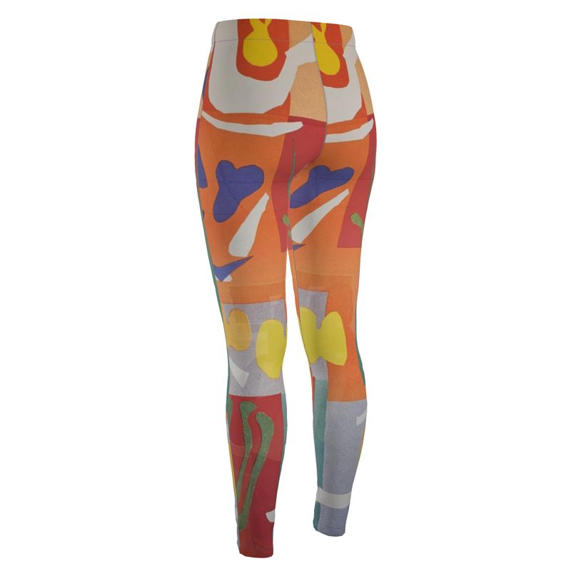 High waisted black leggings with sculpting fabric and full length fit