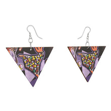 Load image into Gallery viewer, Wooden Earrings: Geometric Shape
