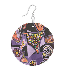 Load image into Gallery viewer, Wooden Earrings: Organic Shape
