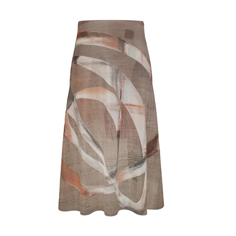 Rich and Rich  Beige Abstract Skirt