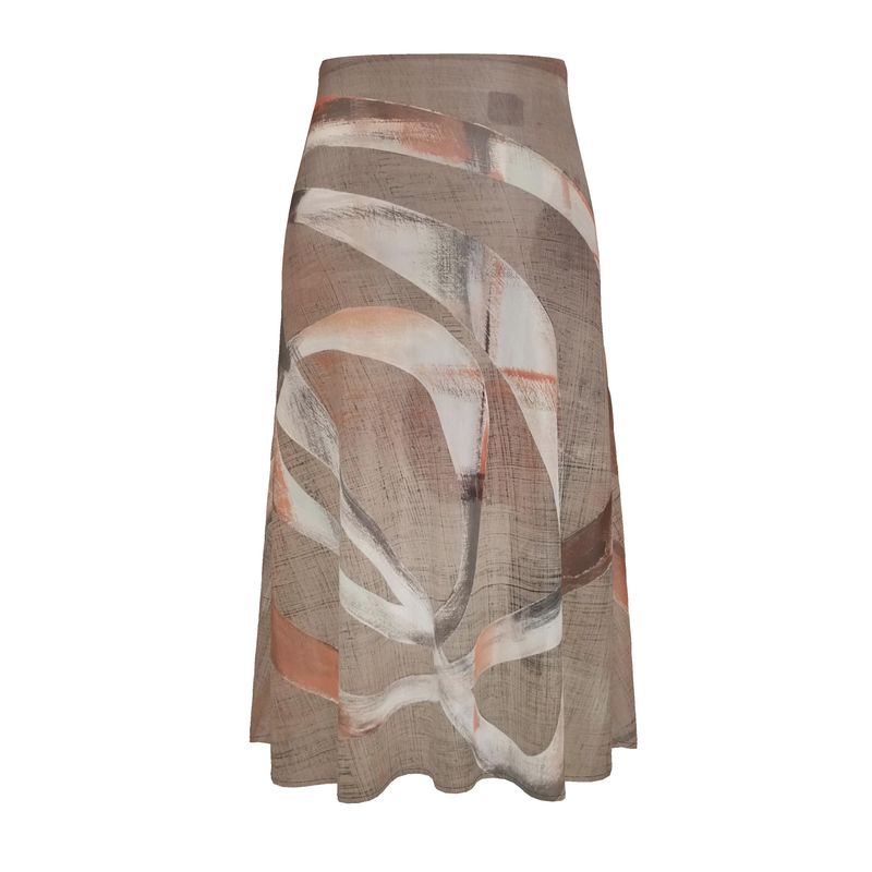Rich and Rich  Beige Abstract Skirt