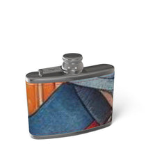 Load image into Gallery viewer, Leather Wrapped Hip Flask - Rich and Rich Homeopportunities 
