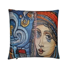 Load image into Gallery viewer, R&amp;RH Whimsical Blue Cushions
