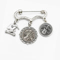 Rich and Rich Women's Guitar & Music Charm Brooch