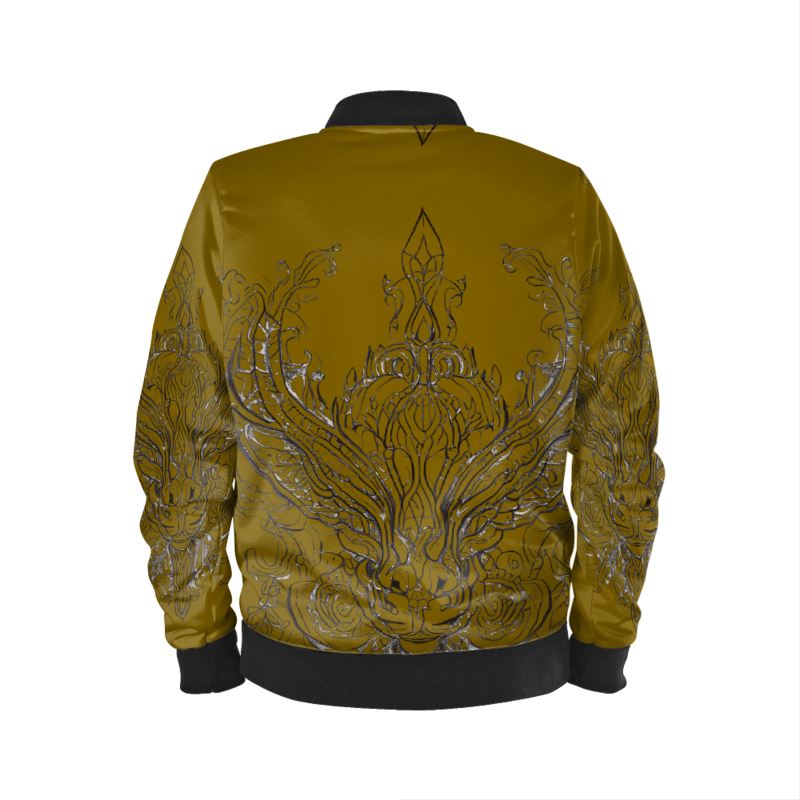 Men's classic bomber jacket with ribbed cuffs and full lining