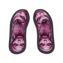 Load image into Gallery viewer, R&amp;RH &#39;Her Eyes&#39; Pink Designer Slippers
