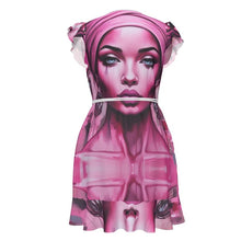 Load image into Gallery viewer, R&amp;RH &#39;Her Eyes&#39; Pink Designer Tea Dress
