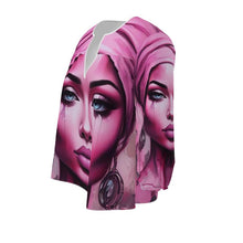 Load image into Gallery viewer, R&amp;RH &#39;Her Eyes&#39; Pink Designer Womens Blouse
