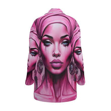 Load image into Gallery viewer, R&amp;RH Her Eyes Pink Women&#39;s Luxury Pajama Shirt
