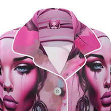 Load image into Gallery viewer, R&amp;RH Her Eyes Pink Women&#39;s Luxury Pajama Shirt
