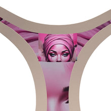 Load image into Gallery viewer, R&amp;RH &#39;Her Eyes&#39; Pink Designer Sports Bra
