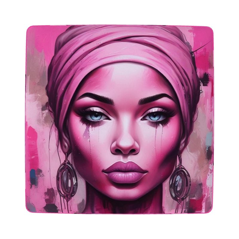 R&RH 'Her Eyes' Pink Designer Footstool (Round, Square, Hexagonal)