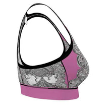 Load image into Gallery viewer, Rich and Rich Pink Destiny Designer Sports Bra
