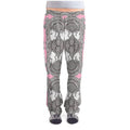 R&RH PinkDestiny designer ladies pajama bottoms in pink with pockets and elasticated waistband
