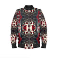 Men's classic bomber jacket with ribbed cuffs and zip closure