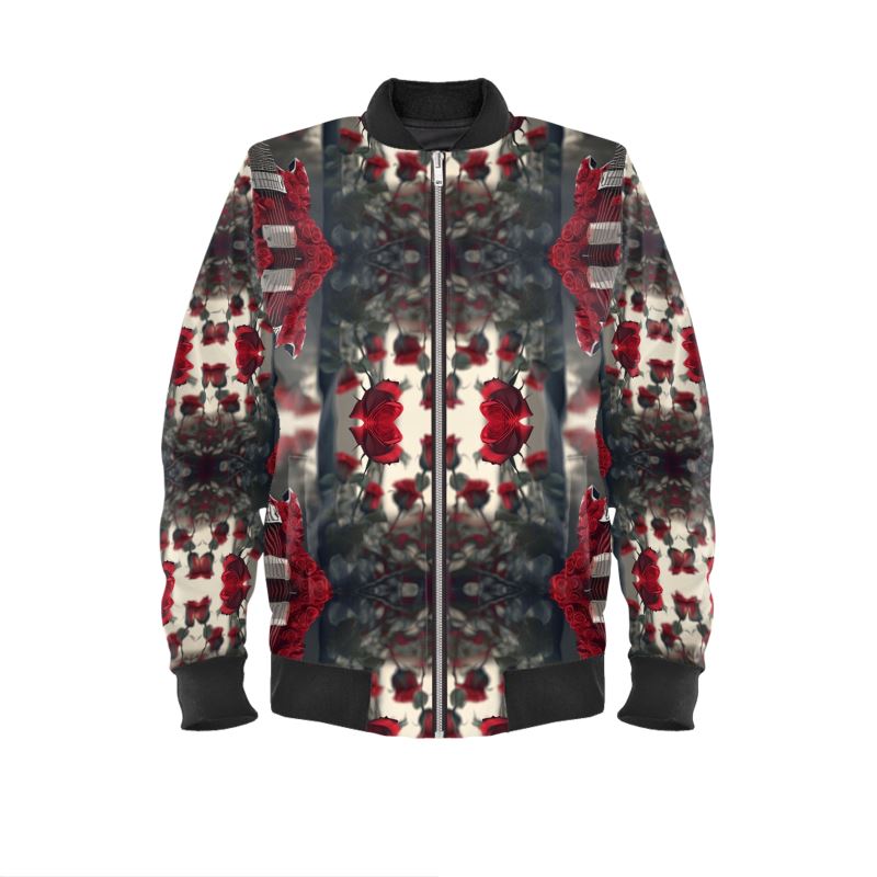 Men's classic bomber jacket with ribbed cuffs and zip closure