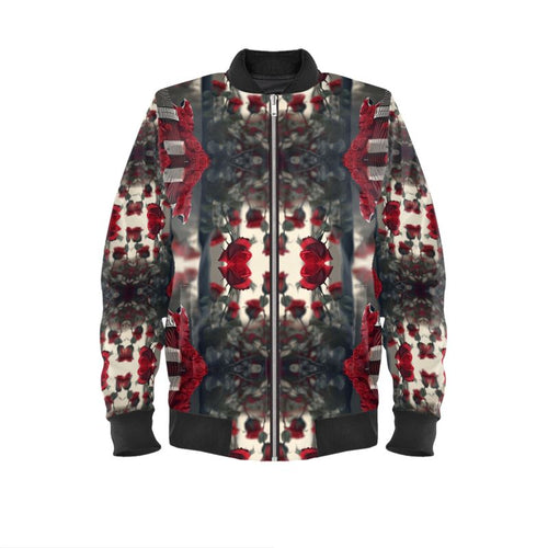 Men's classic bomber jacket with ribbed cuffs and zip closure
