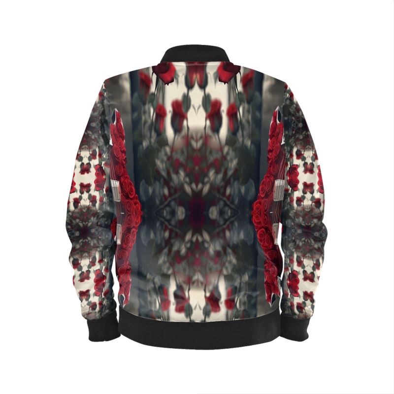 Men's classic bomber jacket with ribbed cuffs and zip closure