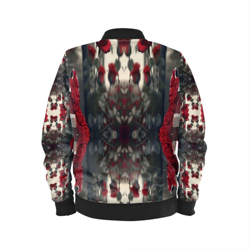 Men's classic bomber jacket with ribbed cuffs and zip closure