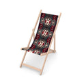 Handmade designer deckchair with FSC certified beech wood frame and poly woven canvas sling