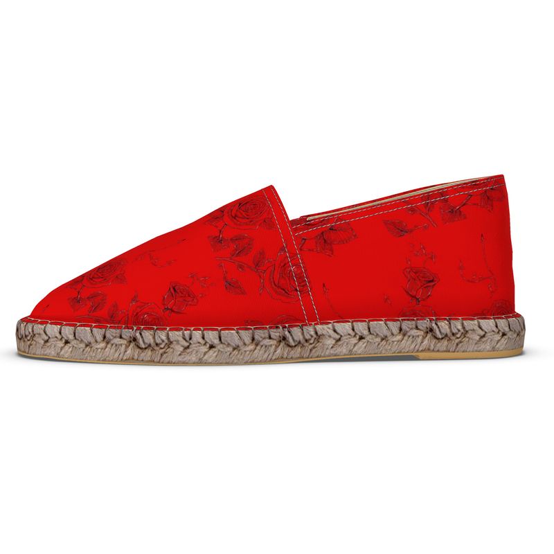 Handmade unisex espadrilles with jute insole and non-slip rubber sole