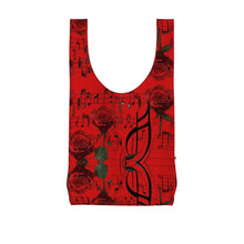 Load image into Gallery viewer, R&amp;RH Musical Lyrics Red Parachute Shopping Bag
