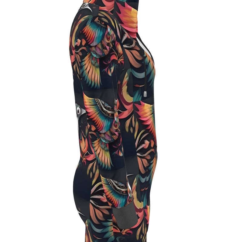 Designer hoodie dress in soft jersey knit with hood and kangaroo pocket