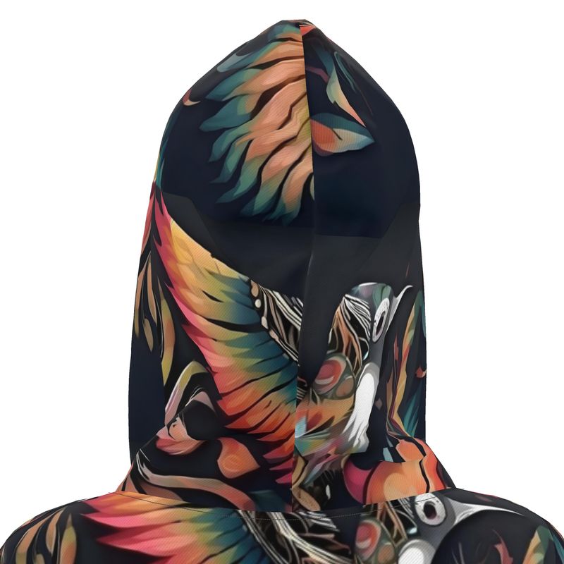 Designer hoodie dress in soft jersey knit with hood and kangaroo pocket