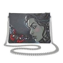 Load image into Gallery viewer, R&amp;RH Black  Beautiful Artistic Butterfly Crossbody Bag With Chain
