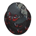 Rich and Rich Women's Black Artistic Butterfly Bucket Hat in denim