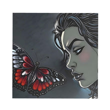Load image into Gallery viewer, R&amp;RH Black  Butterfly  Beautiful Artistic Designs Side Table
