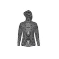 R&RH Portraits of Animal Gray Beauty Artistic Design Men's Gray Hoodie