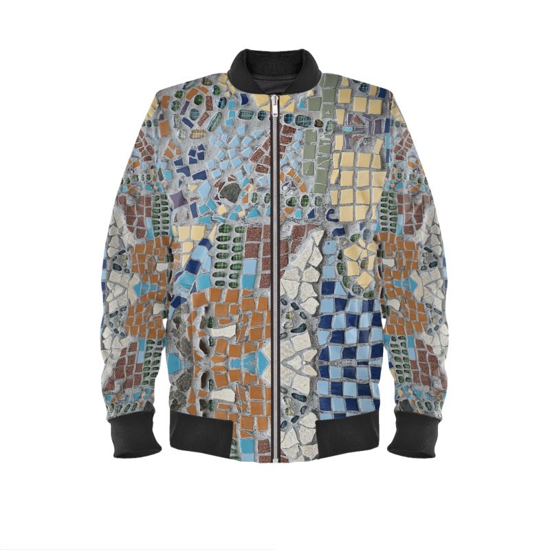 Men's classic bomber jacket with ribbed cuffs and zip front