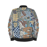 Classic men's bomber jacket with ribbed cuffs and waistband, full lining and zip front — alternate view