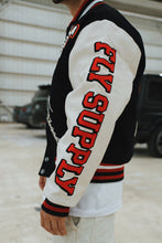 Load image into Gallery viewer, Manifest Varsity Jacket (Black)
