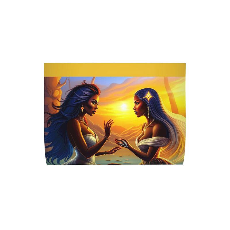 LuiiLoviie and Conchita Saga Yellow Multicolor Cushions