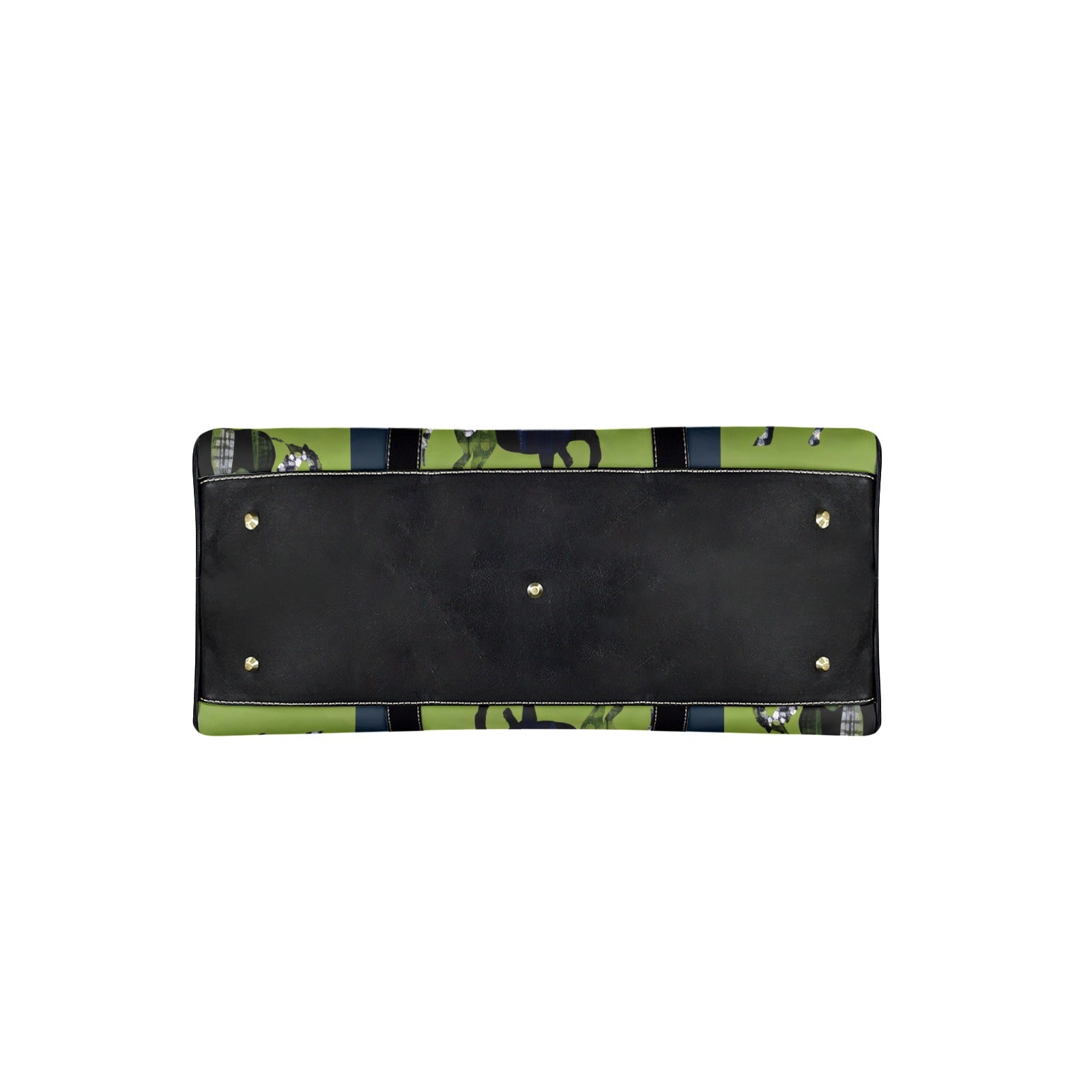 Rich and Rich Green Horse Leather Travel Bag Leather Travel Bag-Small
