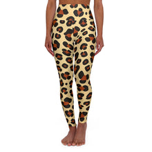 Load image into Gallery viewer, R&amp;RH Leopard Print High Waisted Yoga Leggings for Comfort &amp; Style
