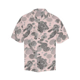 Pink fusion men's short-sleeve designer shirt with notch lapel and relaxed boxy fit — additional view 6