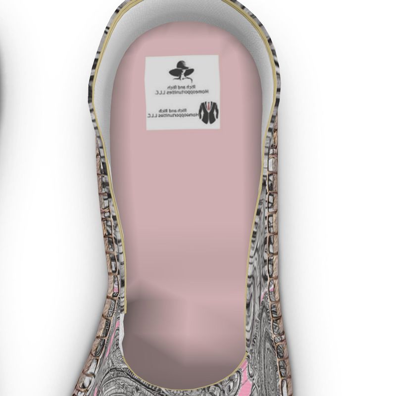 R&RH Women's Caricature Pink Espadrilles