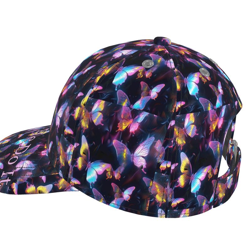 R&RH Womens Floral Inspiration Baseball Cap with floral design and silk satin lining