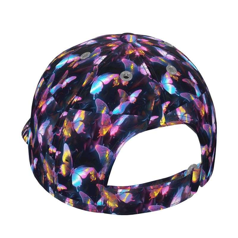 R&RH Womens Floral Inspiration Baseball Cap with floral design and silk satin lining