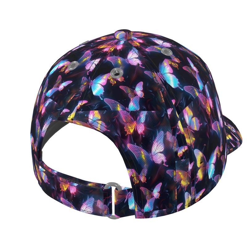 R&RH Womens Floral Inspiration Baseball Cap with floral design and silk satin lining