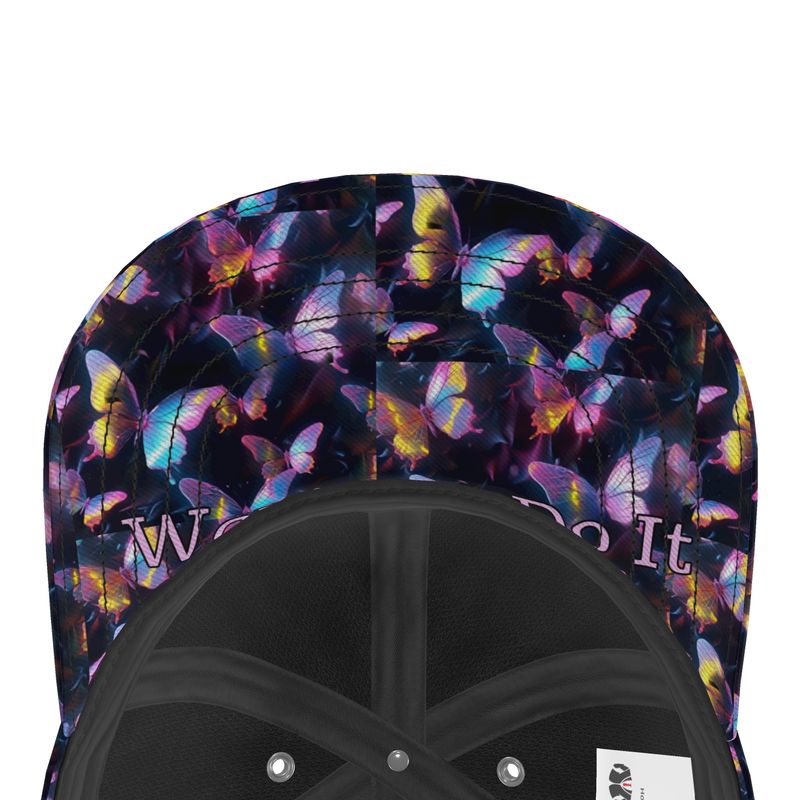 R&RH Womens Floral Inspiration Baseball Cap with floral design and silk satin lining