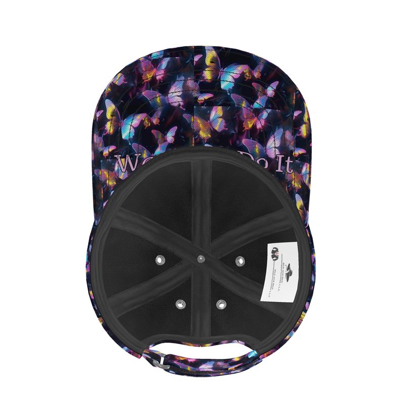 R&RH Womens Floral Inspiration Baseball Cap with floral design and silk satin lining