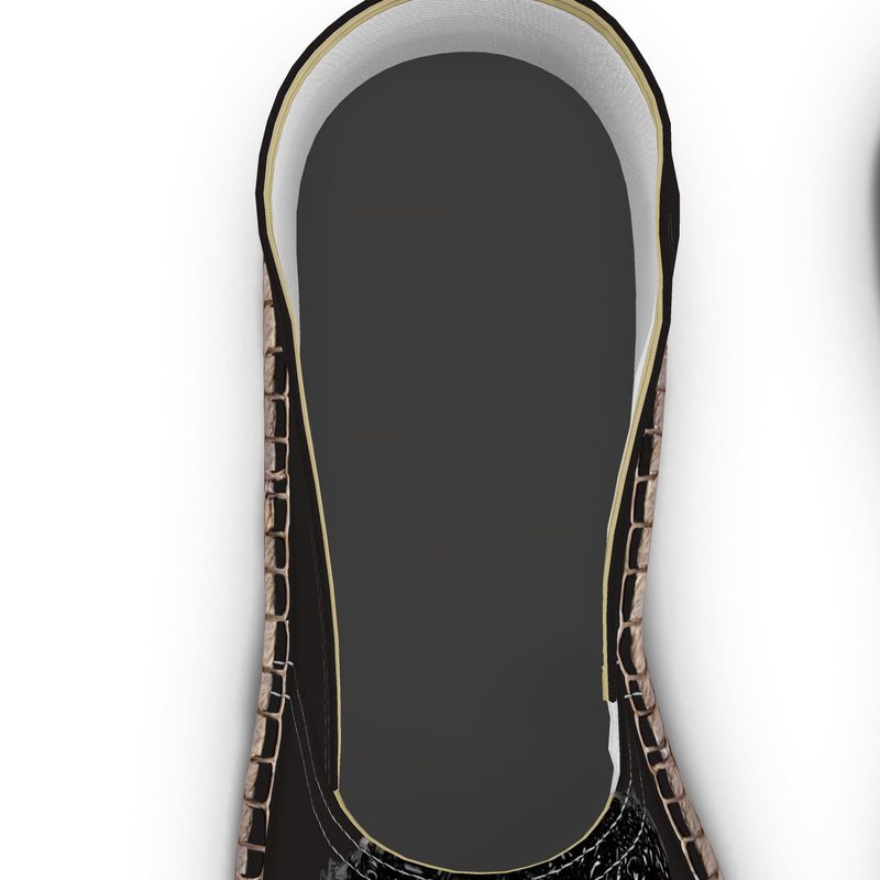 R&RH Women’s Inspirational Black Espadrilles | Handmade Jute Slip-On Shoes