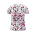 R&RH Unisex Pink Instruments T-Shirt with vibrant all-over musical instrument print